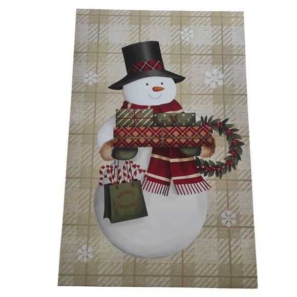 Set Of 2 Large Christmas Gift Boxes 17.5"x11.5" Assorted Holiday Designs With Sn - Picture 3 of 9